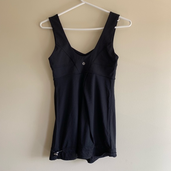 Lululemon black adjustable exercise workout tank - Picture 4 of 5